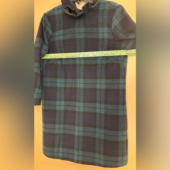 Tuckernuck Daphne Blackwatch Wool Blend Mini Dress, size large - Picture 3 of 4